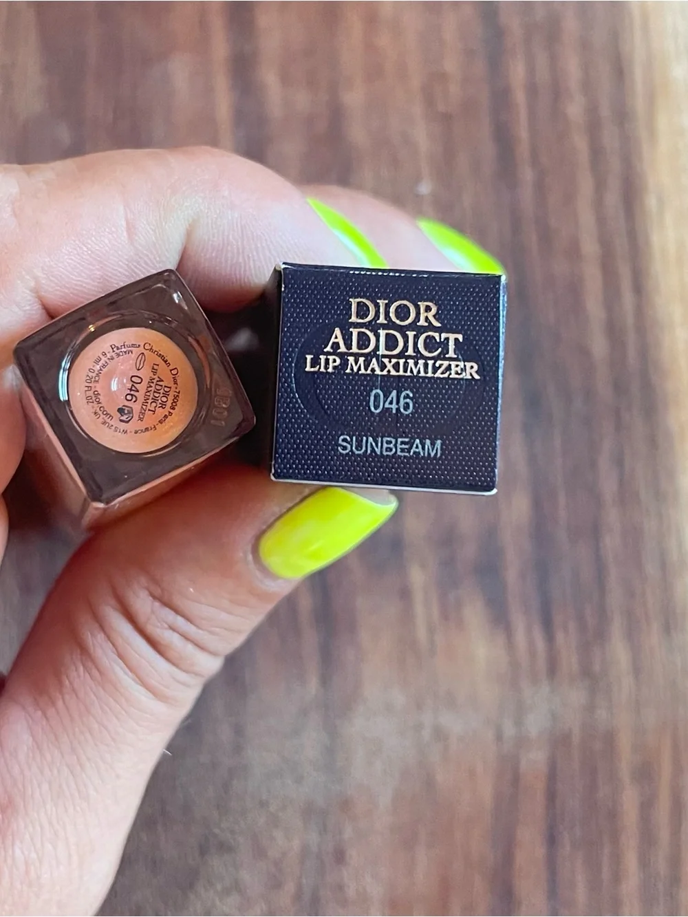 Limited Edition Dior Addict iridescent Lip Maximiser 046 Sunbeam  new with box